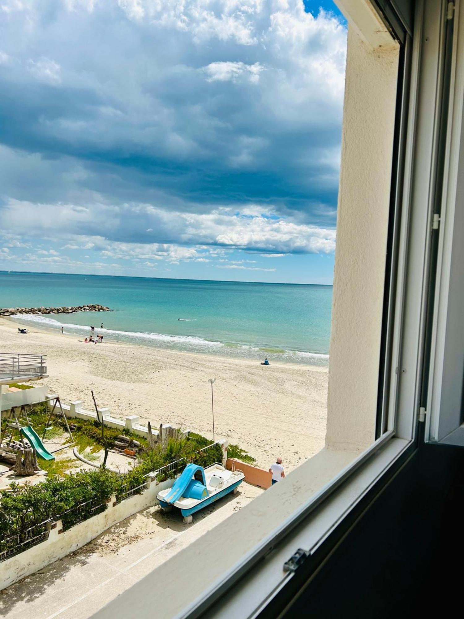 Estudio 1Ere Ligne Vue Mer ,Place De Parking Privee Acces A La Plage De La Residence 3Eme Etage Palavas-les-Flots Dış mekan fotoğraf
