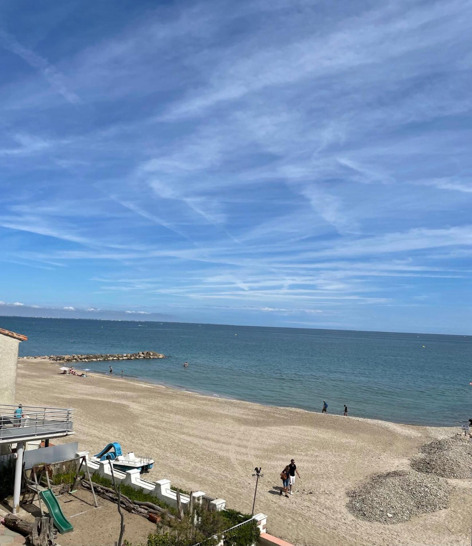 Estudio 1Ere Ligne Vue Mer ,Place De Parking Privee Acces A La Plage De La Residence 3Eme Etage Palavas-les-Flots Dış mekan fotoğraf